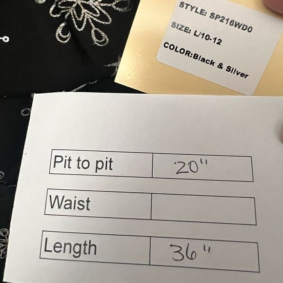 Smak Parlour Black Silver Snowflake Social Climber Caftan - Picture 11 of 12